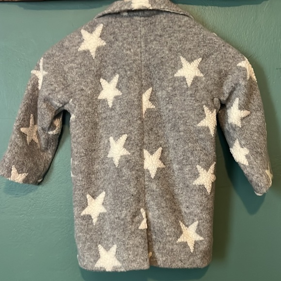 Baby Gap Gray And White Star Coat Size 4 - Picture 8 of 15